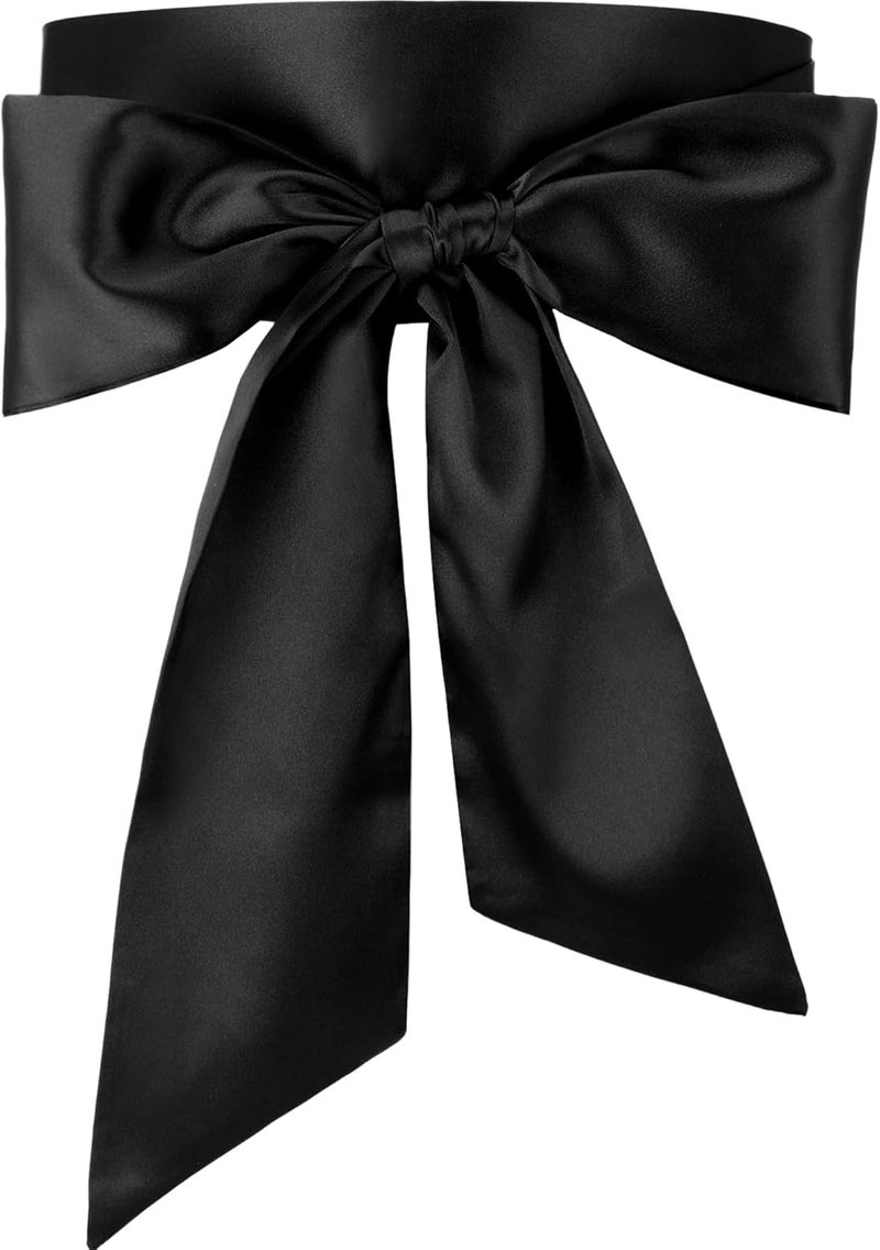 Glitopper Women Satin Waist Belts Dress Sash Waist Belt for Special Occasion Bridal Wedding Prom Formal 3.5'' Wide - Image 1